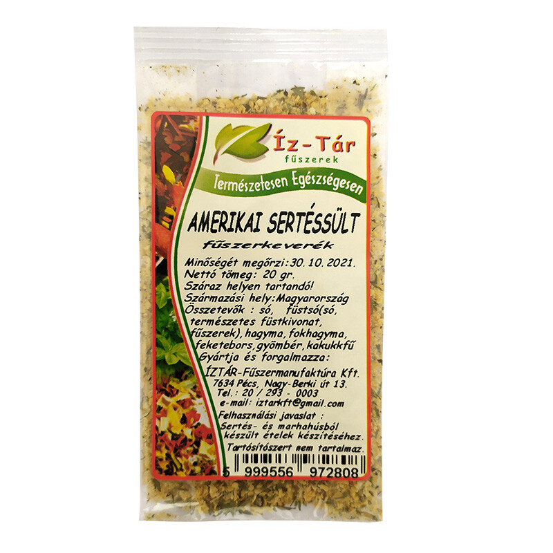 Íz Tár amerikai sertéssült fűszerkeverék 20g