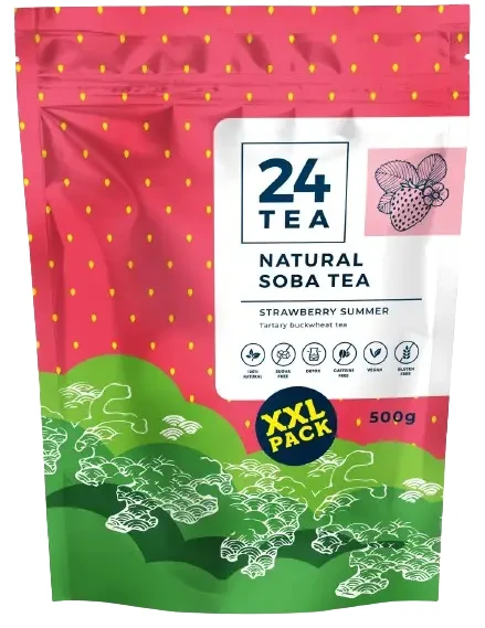 24 Tea Natural Soba tea - Epres hajdina tea XXL 500g