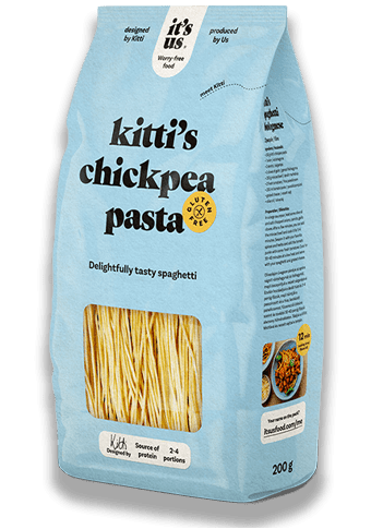 it's us KITTI'S gluténmentes csicseriborsó száraztészta spagetti 200g