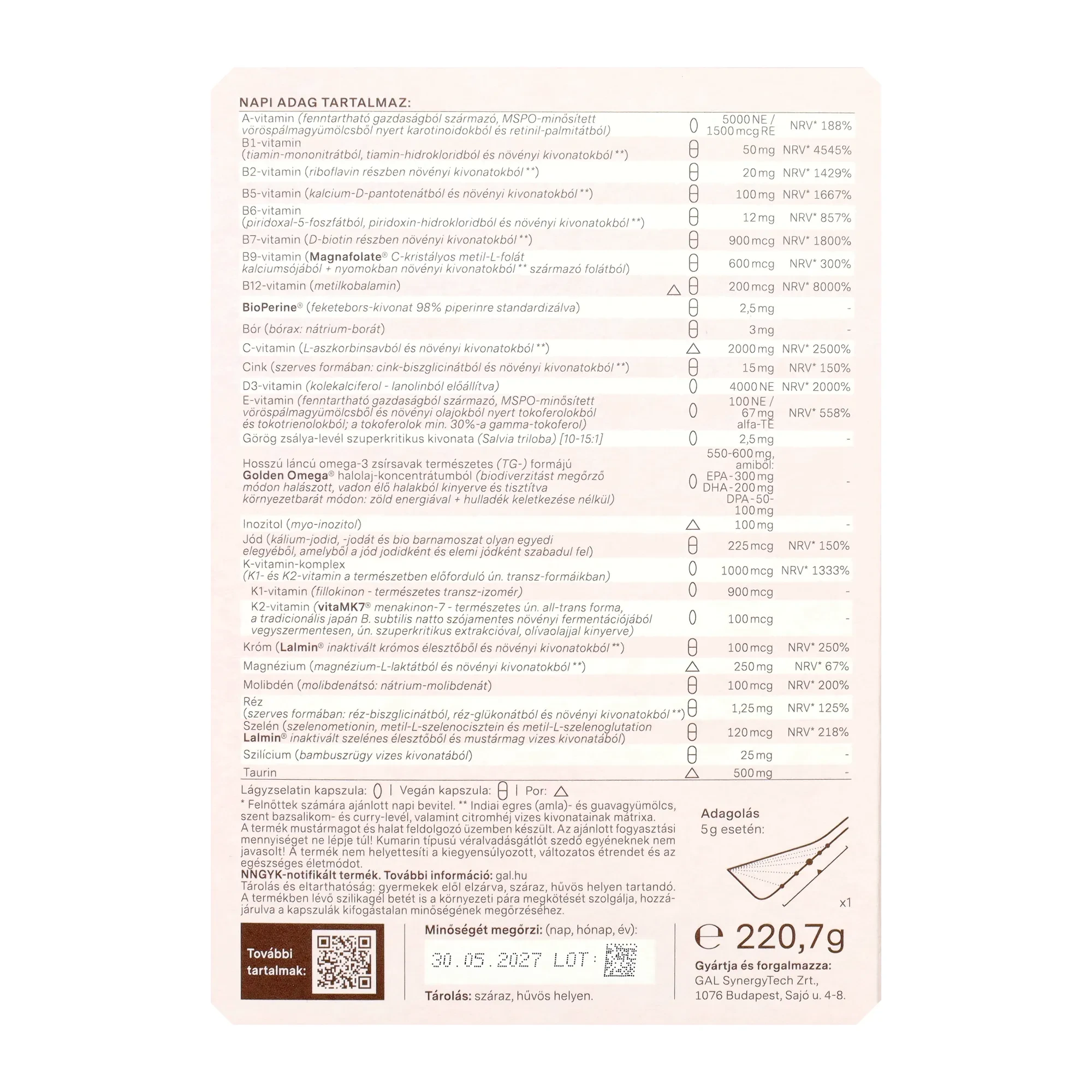 GAL+ Babaváró 30adag Új formula