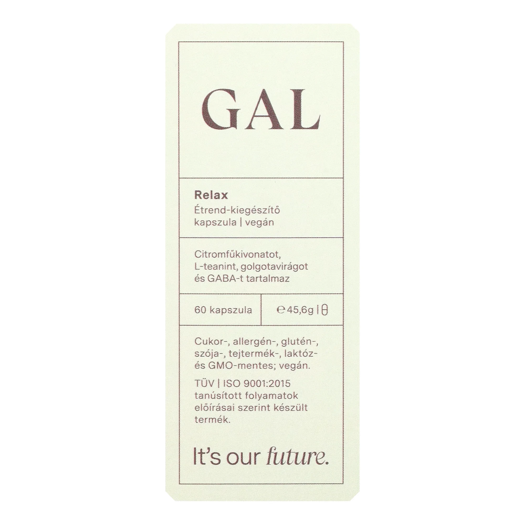 Gal Relax vegán kapszula 60db