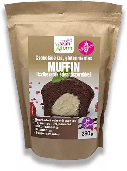 Szafi Reform csokoládé ízű muffin lisztkeverék édesítőszerrel (gluténmentes) 280g