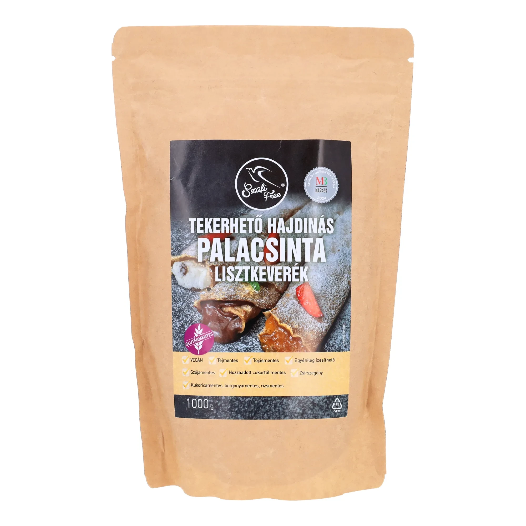 Szafi Free tekerhető hajdinás palacsinta lisztkeverék (gluténmentes) 1000g
