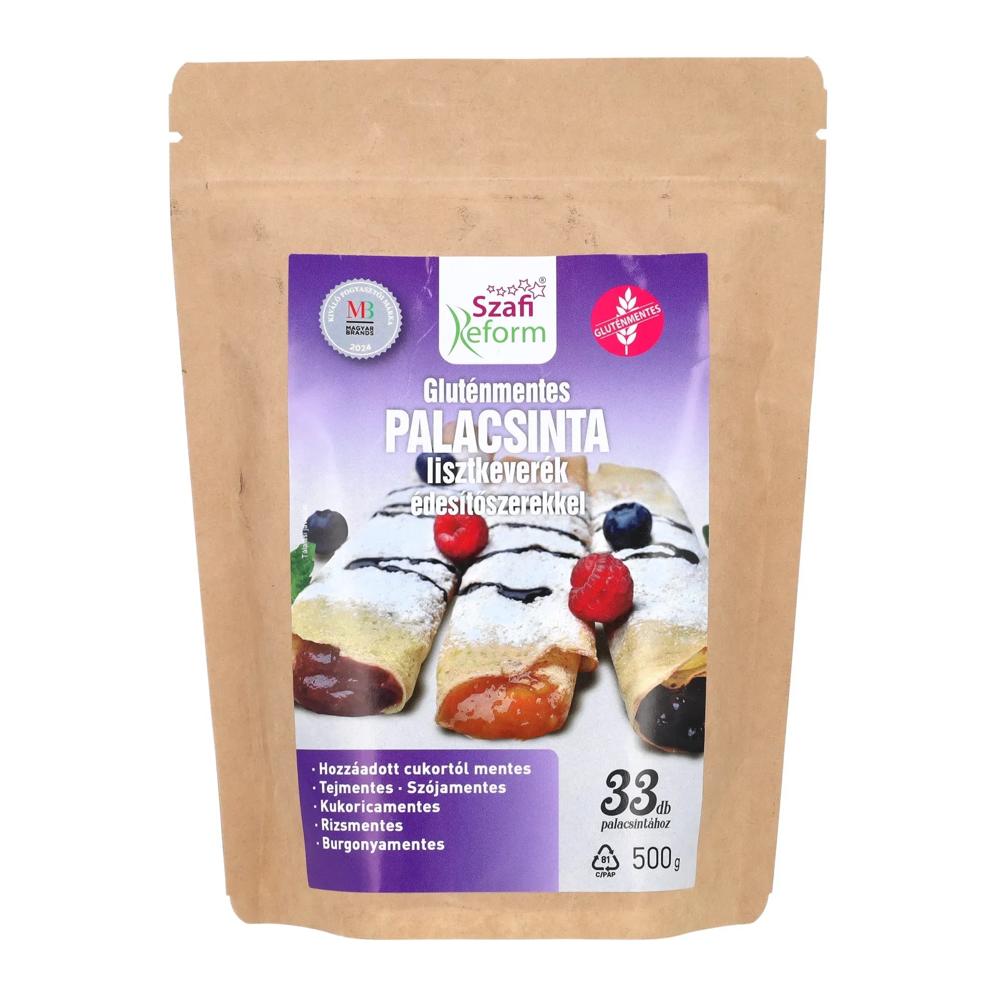 Szafi Reform szénhidrát-csökkentett palacsinta lisztkeverék (gluténmentes) 500g