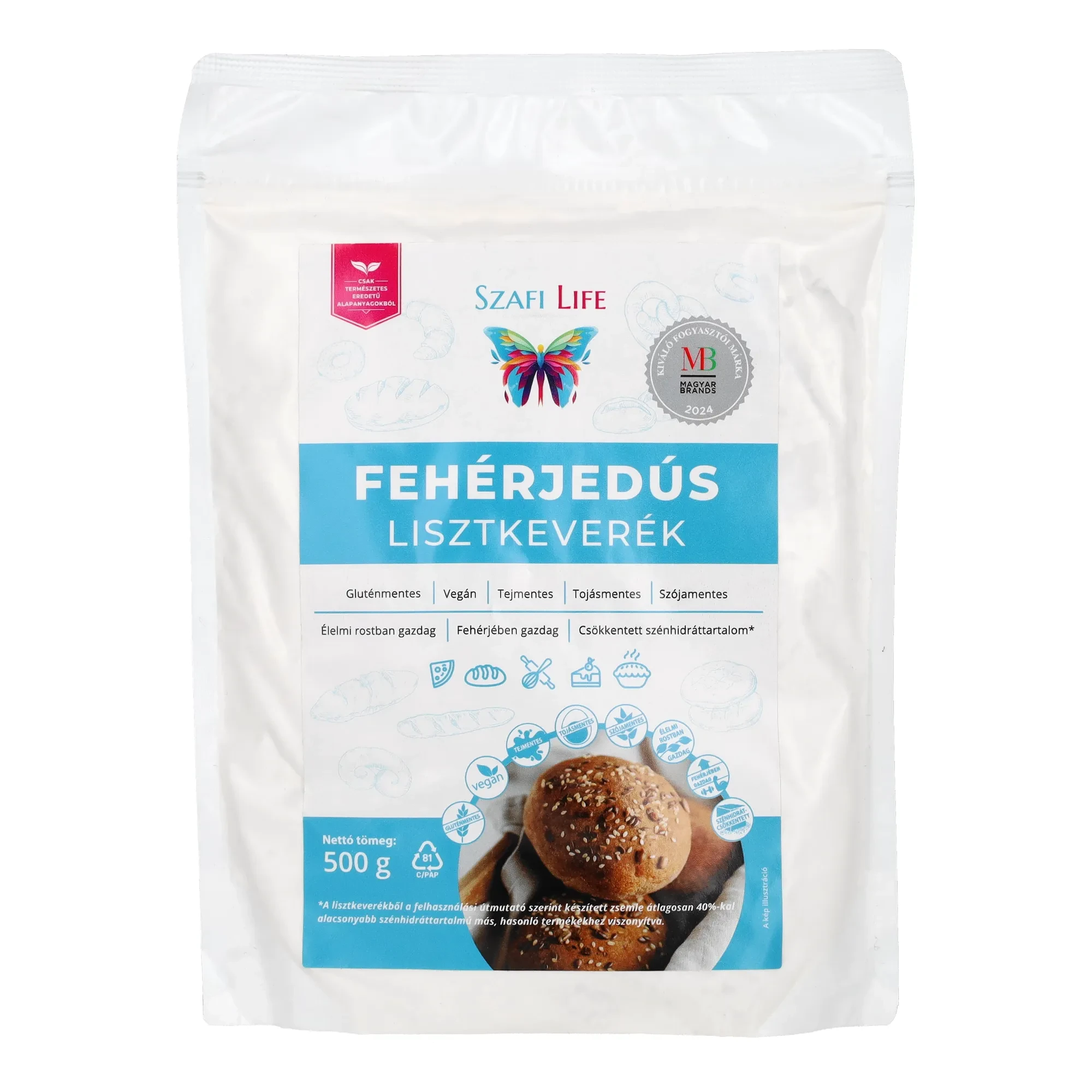 Szafi Life Fehérjedús lisztkeverék (gluténmentes) 500g
