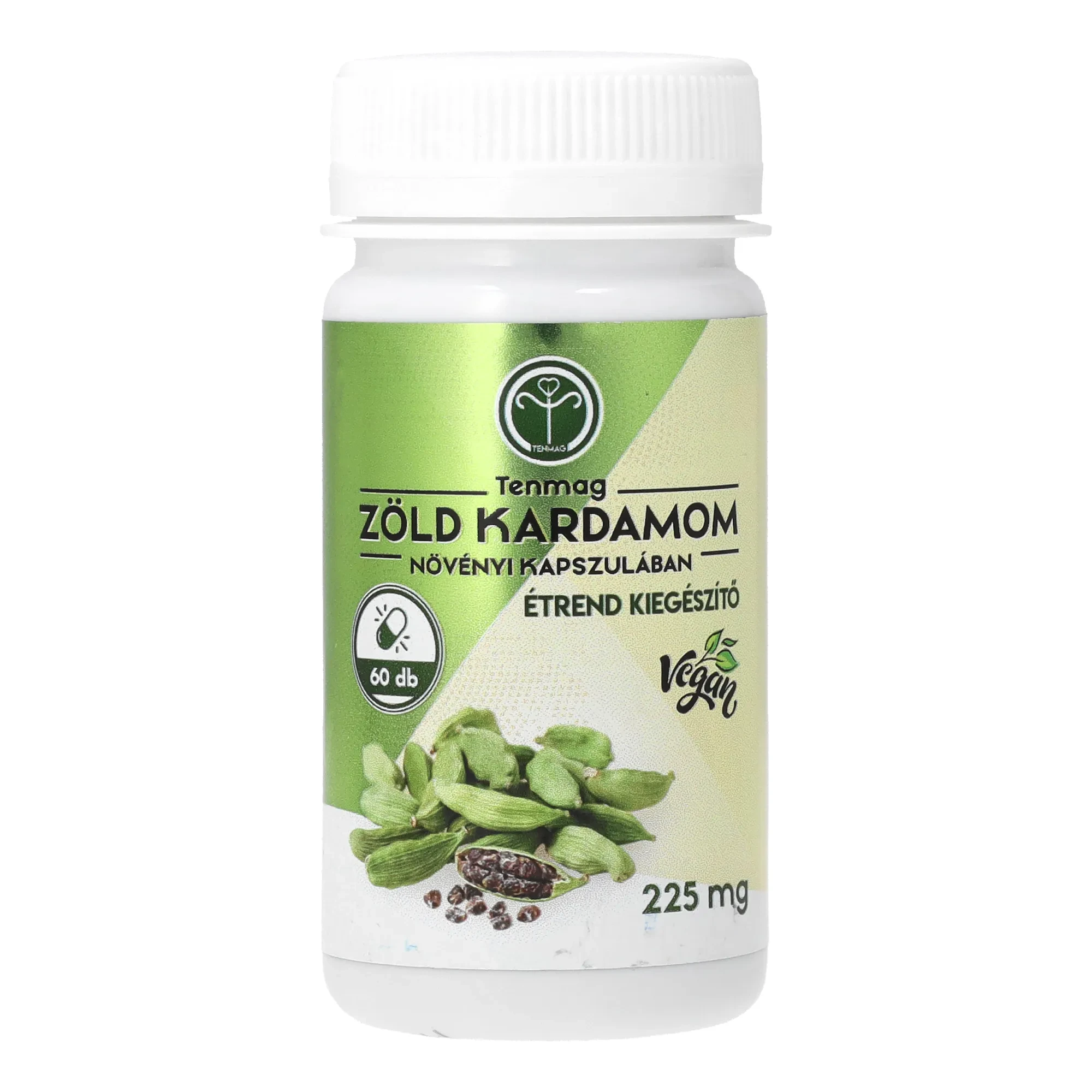 Tenmag Zöld Kardamom Növényi Kapszulában 225mg 60db