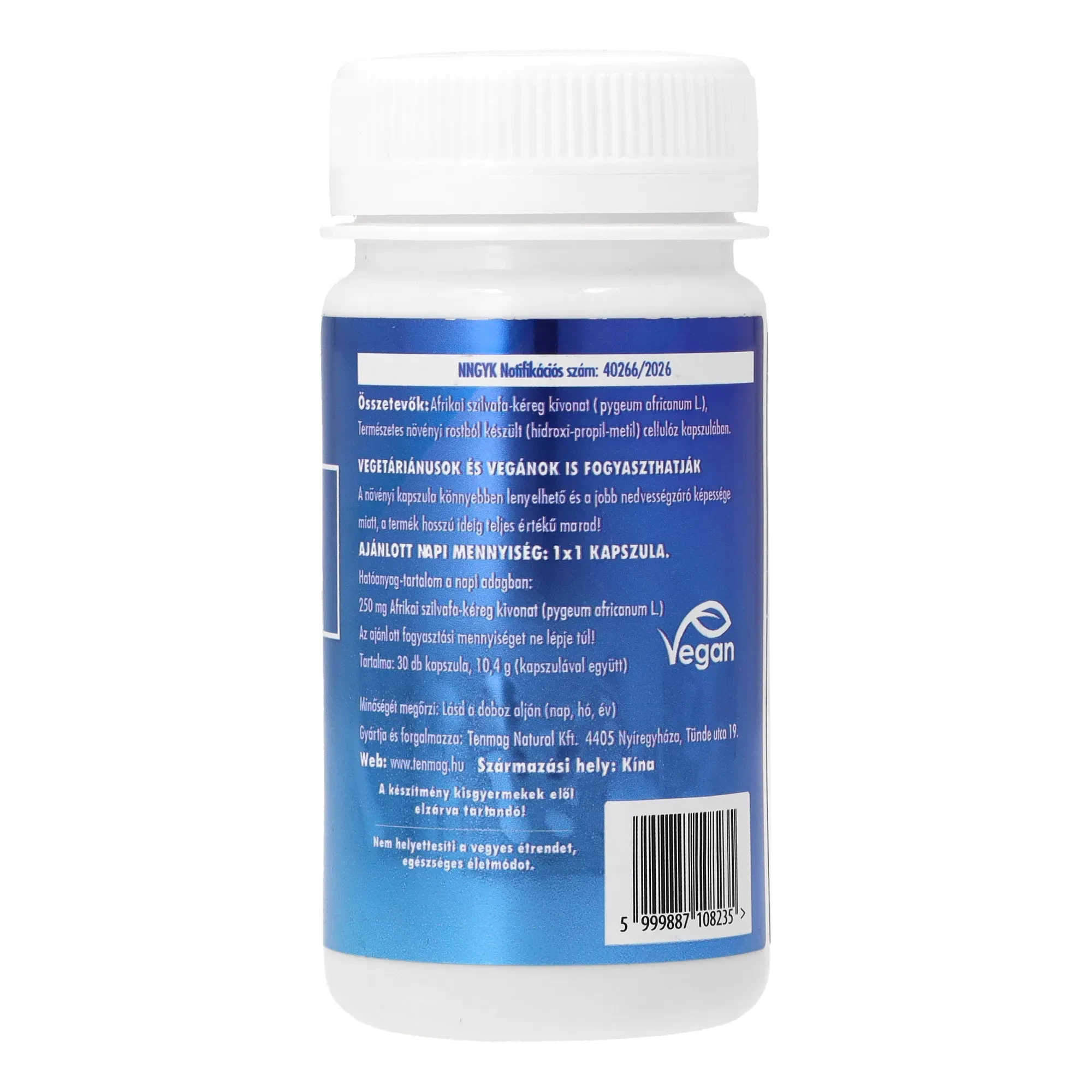 Tenmag Pygeum Forte Kapszula 250mg 30db