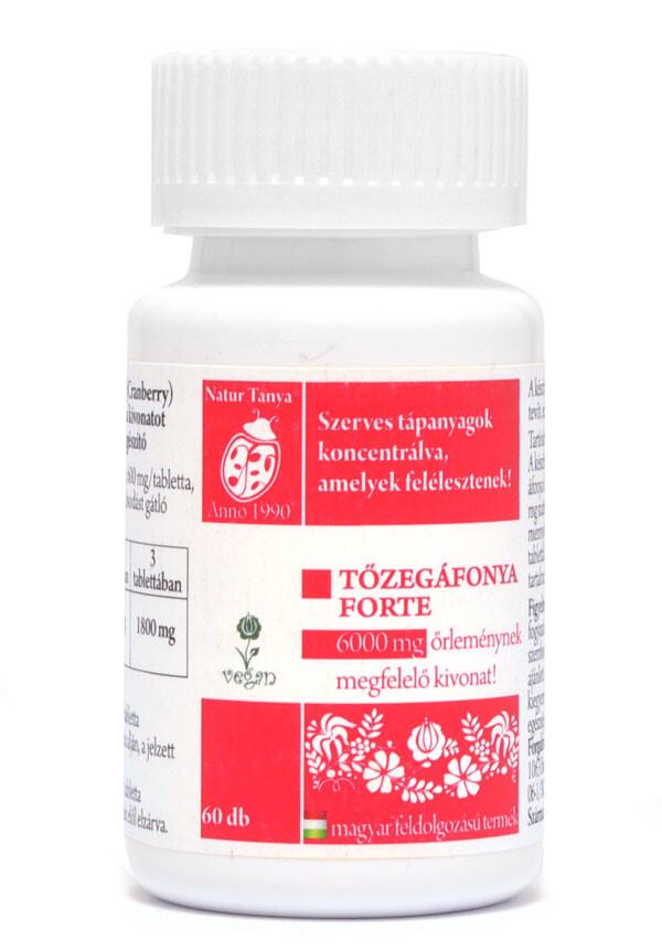 NaturTanya Szerves Tőzegáfonya forte tabletta 60db