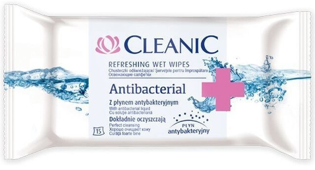 CLEANIC TÖRLŐKENDŐ ANTIBACTERIAL 15db