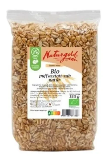 Naturgold Bio puffasztott zab natúr 150g
