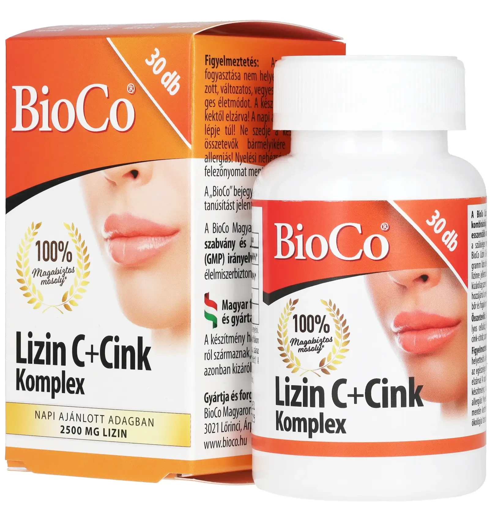 BioCo Lizin C+Cink Komplex 30db