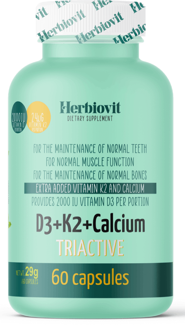 Herbiovit D3+K2+Calcium Triactive kapszula 60 db