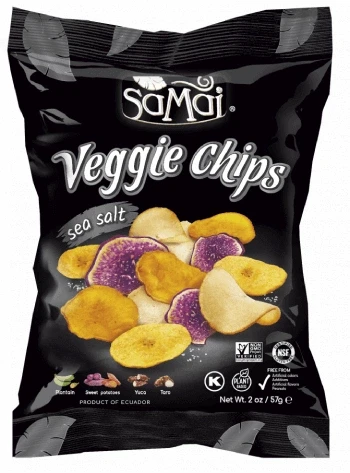 Rainforest zöldség chips tengeri sós 57g SAMAI