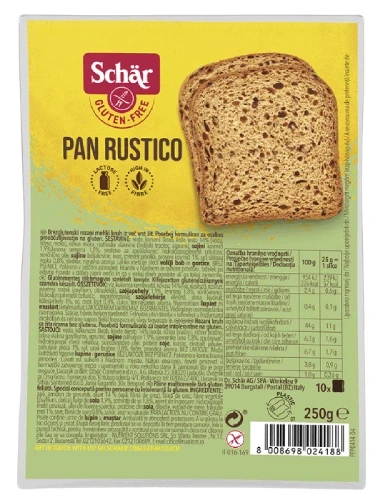 Schär Rustico szeletelt kenyér 250 g