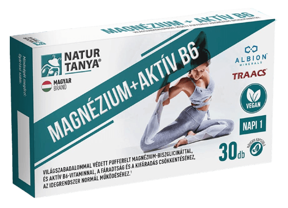 NaturTanya Vegán Magnézium + Aktív B6 30db