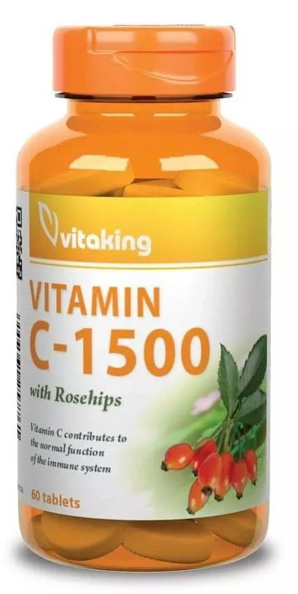 Vitaking C-vitamin Csipkebogyóval tabletta 60db 1500mg