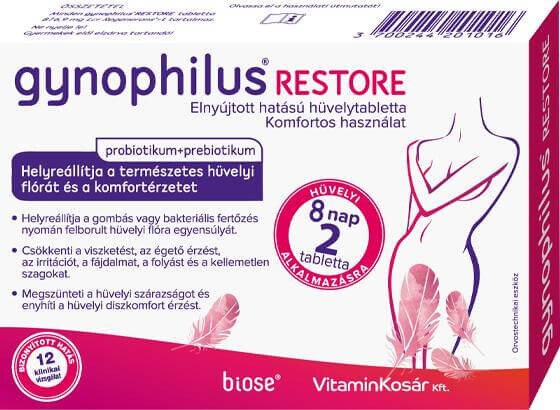 Protexin Gynophilus RESTORE 2db hüvelytabletta