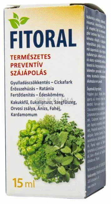 Fitoral gyógynövény tartalmú oldat 15 ml