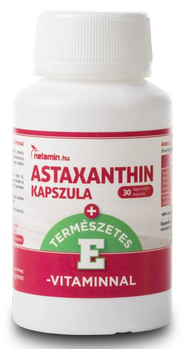 Netamin Astaxanthin kapszula Természetes E-vitaminnal 30db