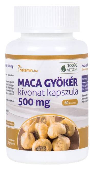 Netamin Maca gyökér kivonat kapszula 500 mg 60db