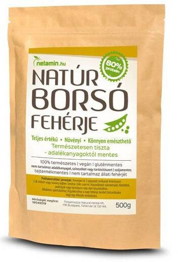 Netamin Natúr Borsófehérje 500g