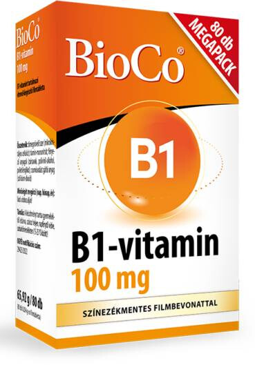 BioCo B1-vitamin 100 mg MEGAPACK 80db