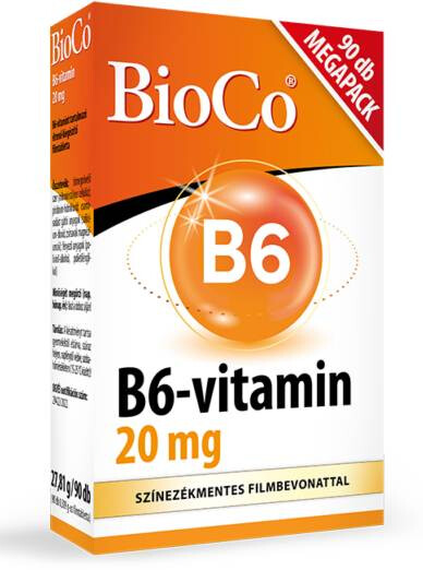 BioCo B6-vitamin 20 mg MEGAPACK 90db