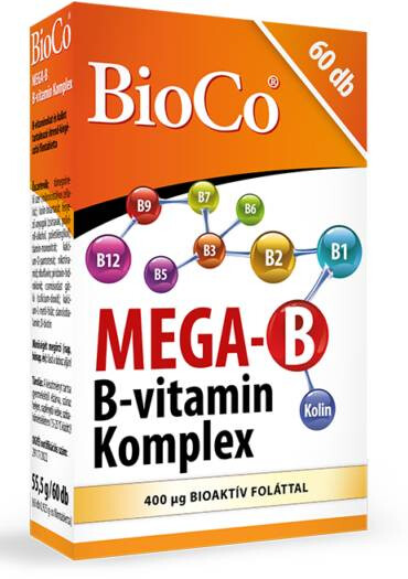 BioCo MEGA-B B-vitamin Komplex 60 db