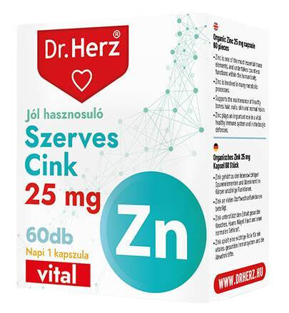 DR Herz Szerves Cink 25mg 60db