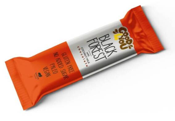 Health Market Good4You Feketeerdő ízű szelet kókusztejes csokoládéval 25 g