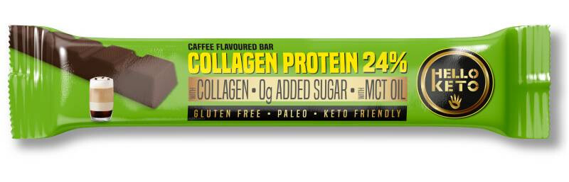 Health Market Hello Keto Kollagénprotein Kávé ízű szelet 40g