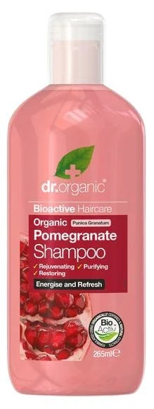 Dr. Organic Bio gránátalma sampon 265 ml