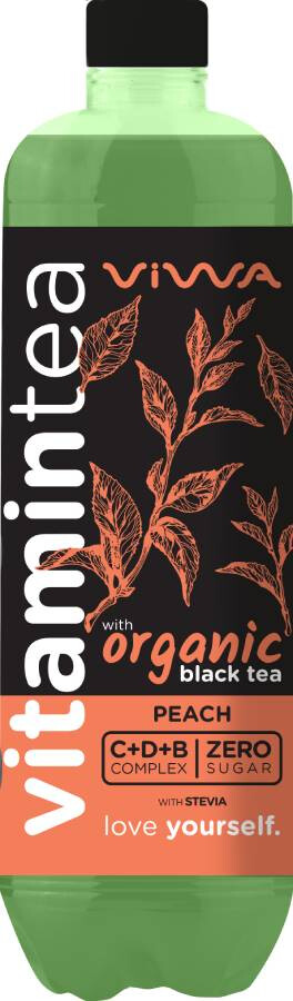 Viwa vitamintea Black Peach 600ml