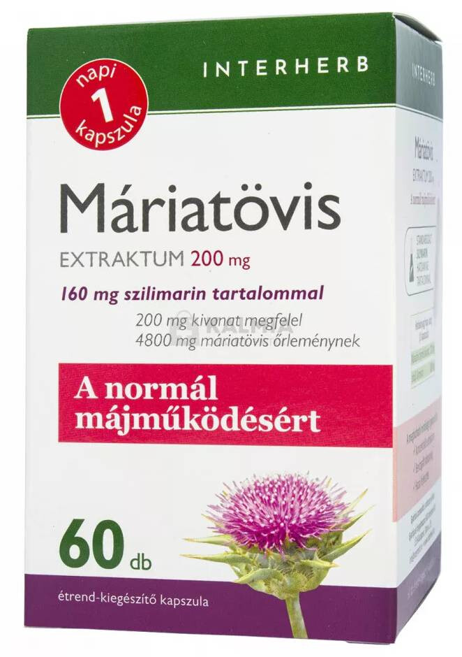 Interherb Napi1 Máriatövis Extraktum 60db