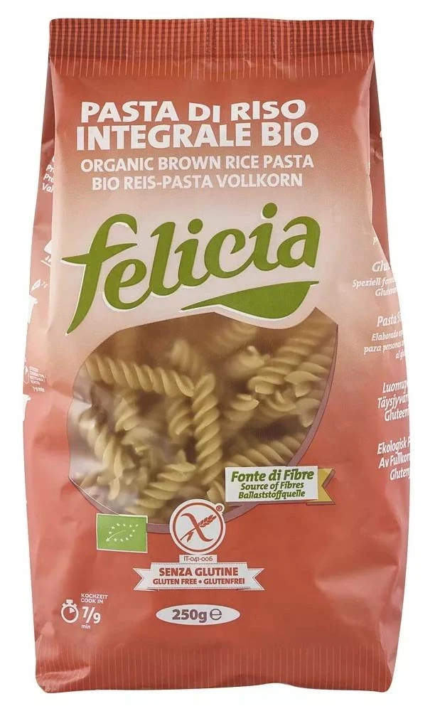 Felicia Bio barna rizs fusilli gluténmentes 250 g