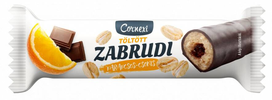 Cornexi Zab Rudi Narancsos töltelékkel töltött zabrúd kakaós bevonattal 30 g
