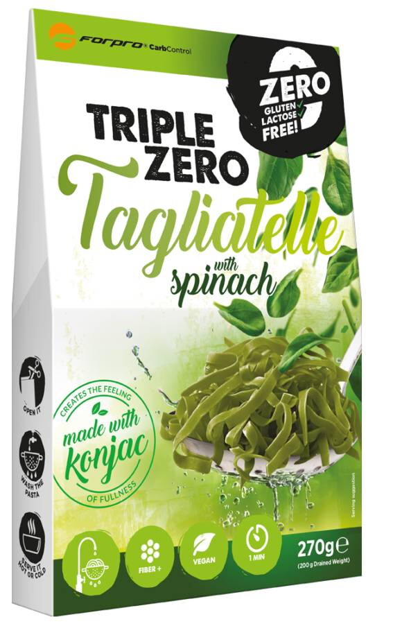 FORPRO TRIPLE ZERO PASTA TAGLIATELLE SPINACH 270g