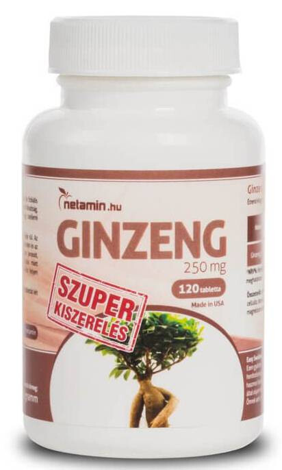 Netamin Ginzeng 250 mg Szuper Kiszerelés 120  db Tabletta