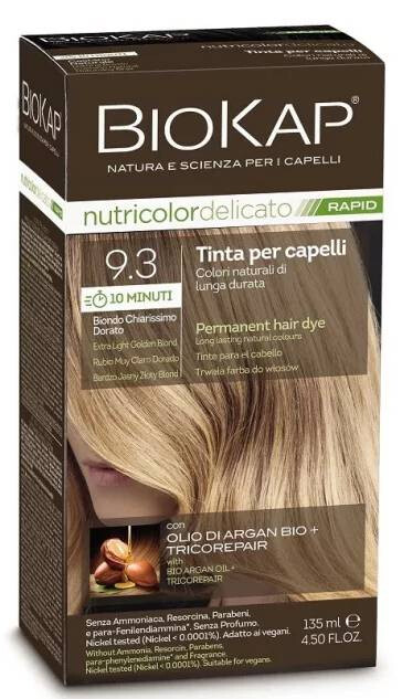 Nutricolor Rapid Tartós hajfesték Nr 9.3 Extra Light Blond