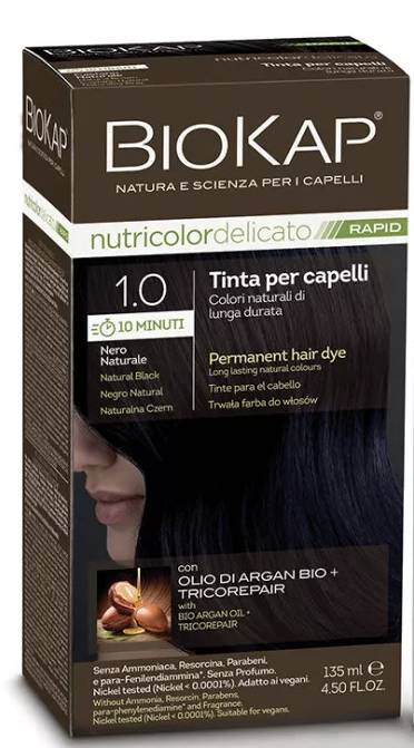 Nutricolor Rapid Tartós hajfesték Nr 1.0 Natural Black