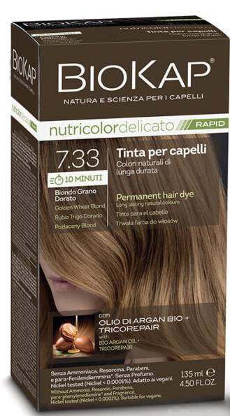 Nutricolor Rapid Tartós hajfesték Nr 7.33 Golden Wheat Blond
