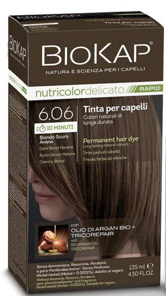 Nutricolor Rapid Tartós hajfesték Nr 6.06 Dark Blond Havana