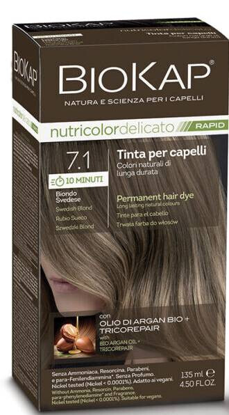 Nutricolor Rapid Tartós hajfesték Nr 7.1 Swedish Blond
