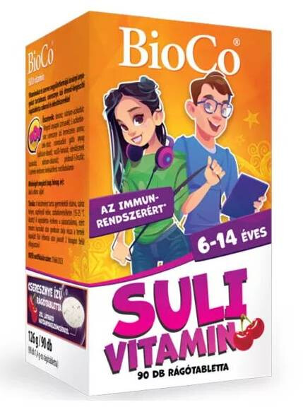 BioCo Suli-vitamin Cseresznyés rágótabletta 90db