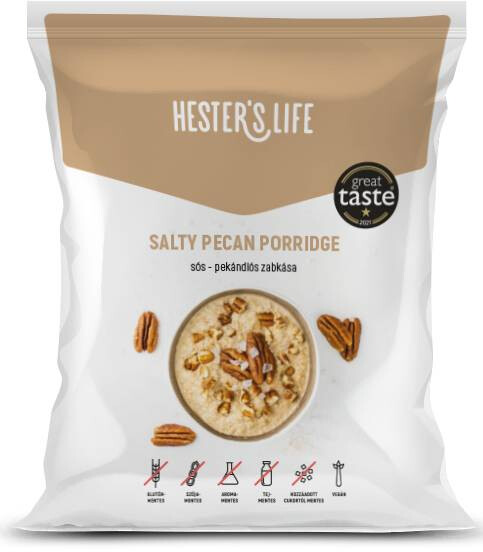 Hester's Life Salty Pecan Porridge - Sós-Pekándiós zabkása 50g