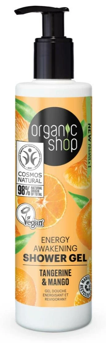Organic Shop tusfürdő bio mandarin és mangó kivonattal 280 ml