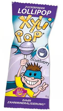 Xylipop cukormentes nyalóka áfonya ízű 6g