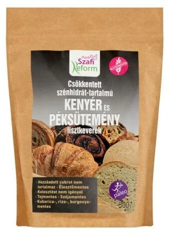 Szafi Reform GM CH-csökkentett kenyér és péksütemény lisztkeverék 500g