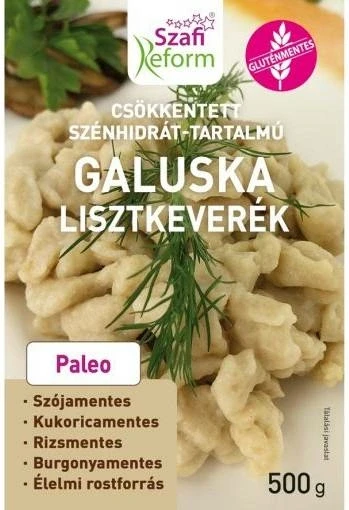Szafi Reform csökkentett szénhidrát-tartalmú GALUSKA lisztkeverék (gluténmentes) 500g