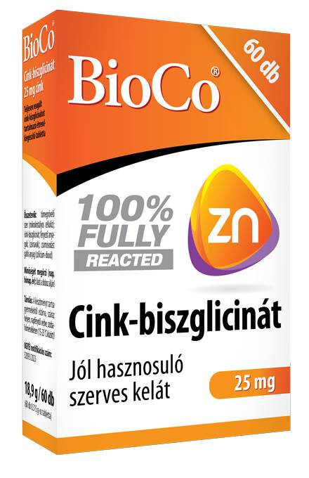 BioCo CINK-biszglicinát 25 mg 60db